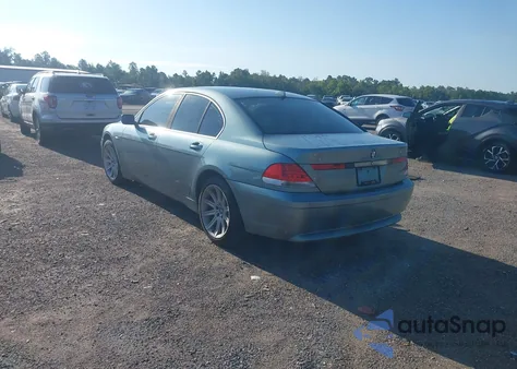 2003 BMW 745I from USA, damaged, VIN WBAGL63433DP62353